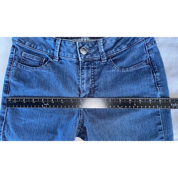 Riders Lee Jeans Size 8 Solid Blue Denim - Picture 13 of 14